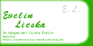 evelin licska business card